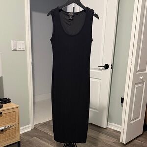 Zac Posen Sleek Black Maxi Tank Dress